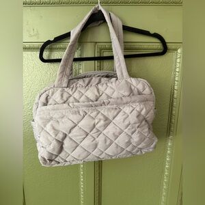 Urban Expressions Quilted Grey Tote Bag